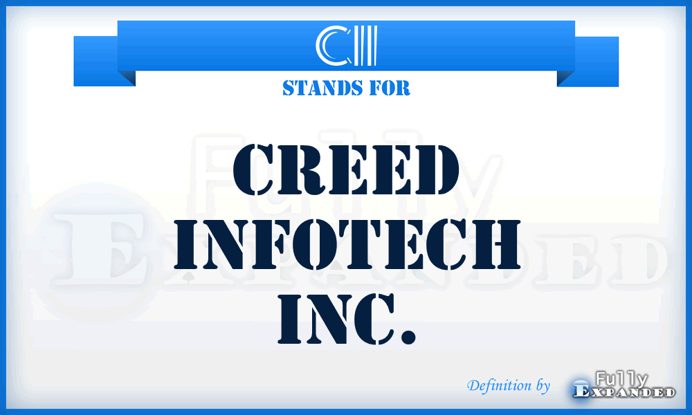 CII - Creed Infotech Inc.