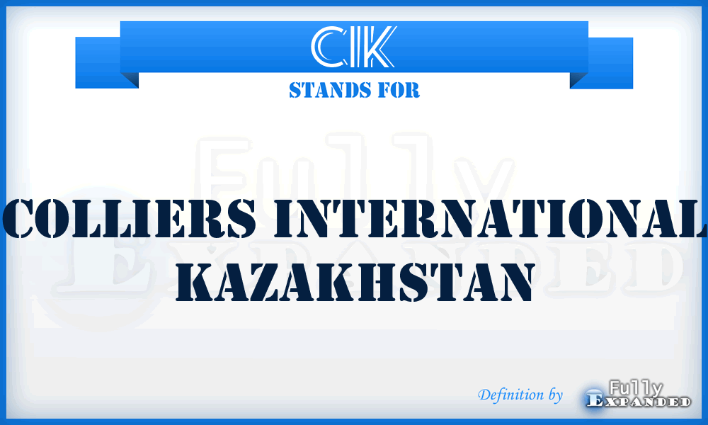 CIK - Colliers International Kazakhstan