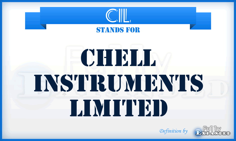 CIL - Chell Instruments Limited