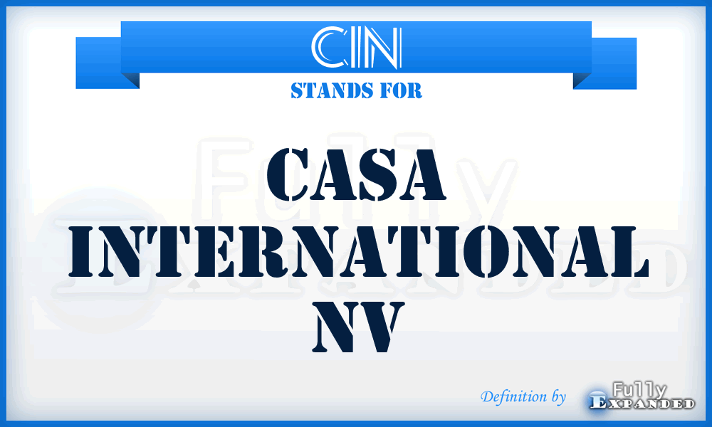 CIN - Casa International Nv