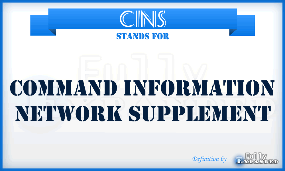 CINS - command information network supplement