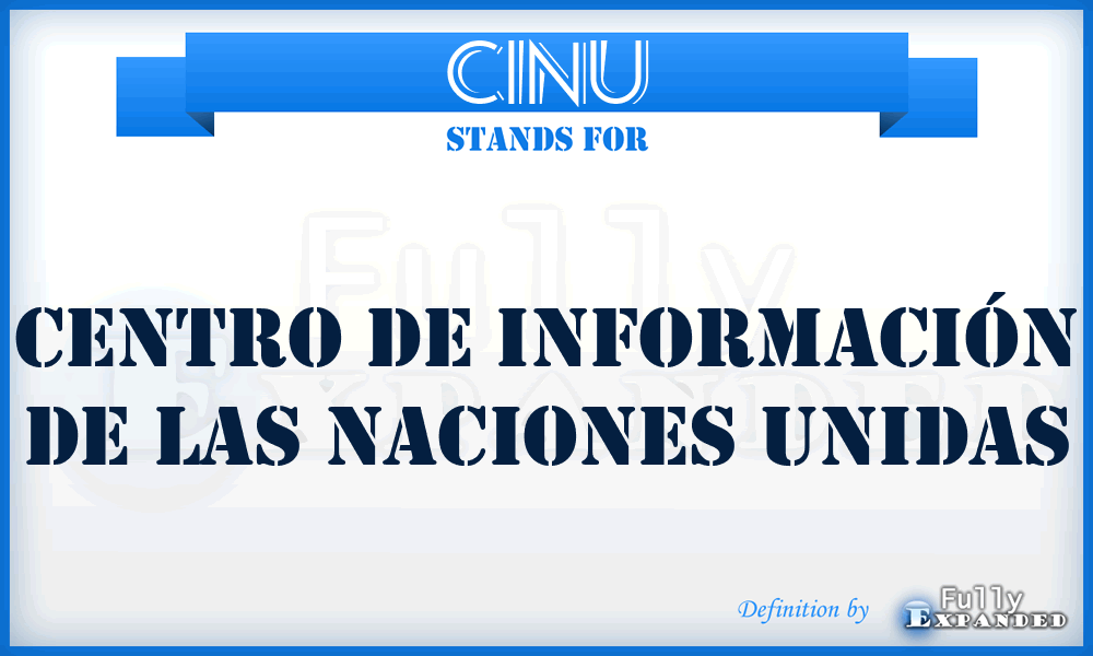 CINU - Centro de Información de las Naciones Unidas