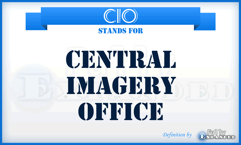 CIO - Central Imagery Office