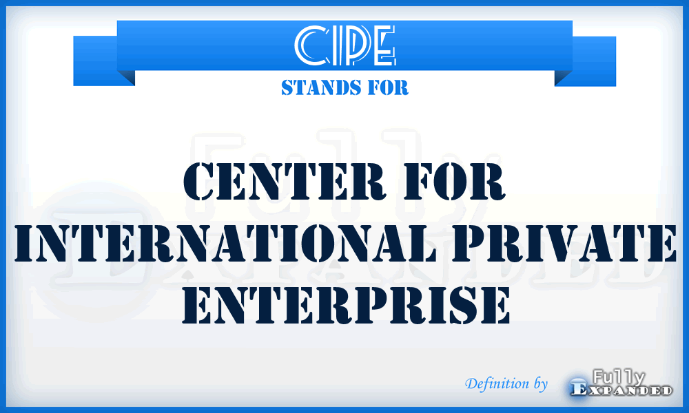 CIPE - Center for International Private Enterprise
