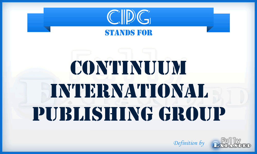 CIPG - Continuum International Publishing Group