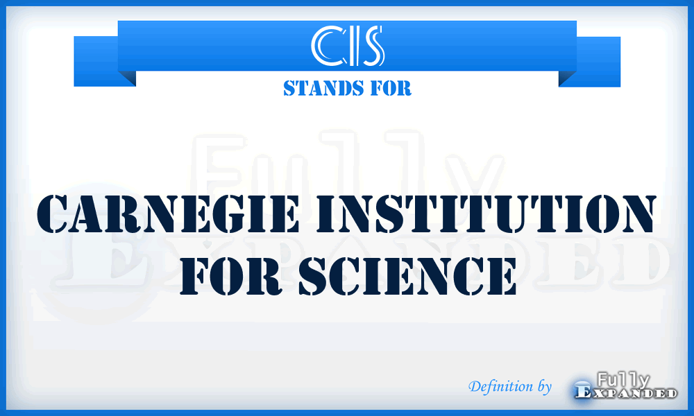 CIS - Carnegie Institution for Science