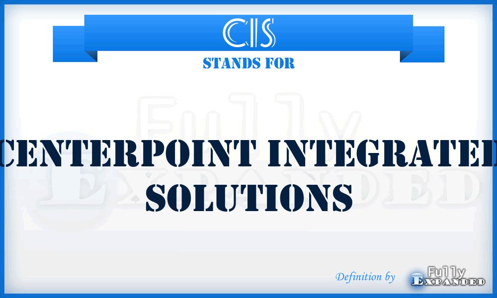 CIS - Centerpoint Integrated Solutions