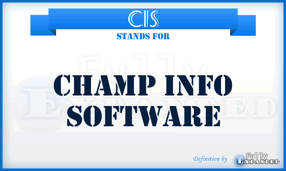 CIS - Champ Info Software