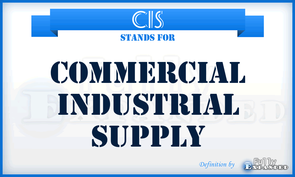 CIS - Commercial Industrial Supply