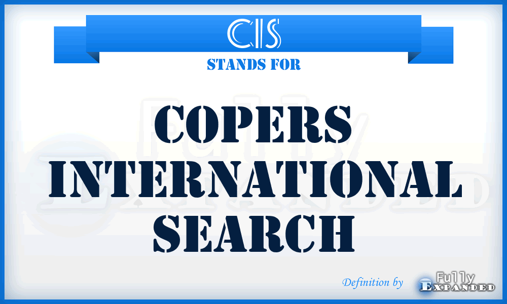 CIS - Copers International Search