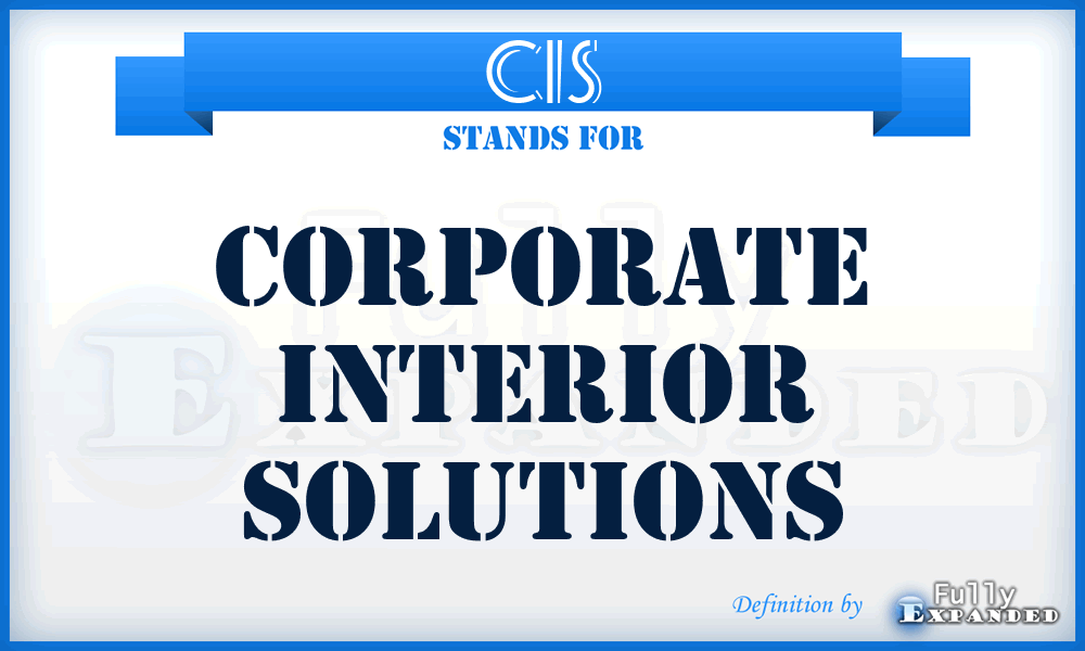CIS - Corporate Interior Solutions