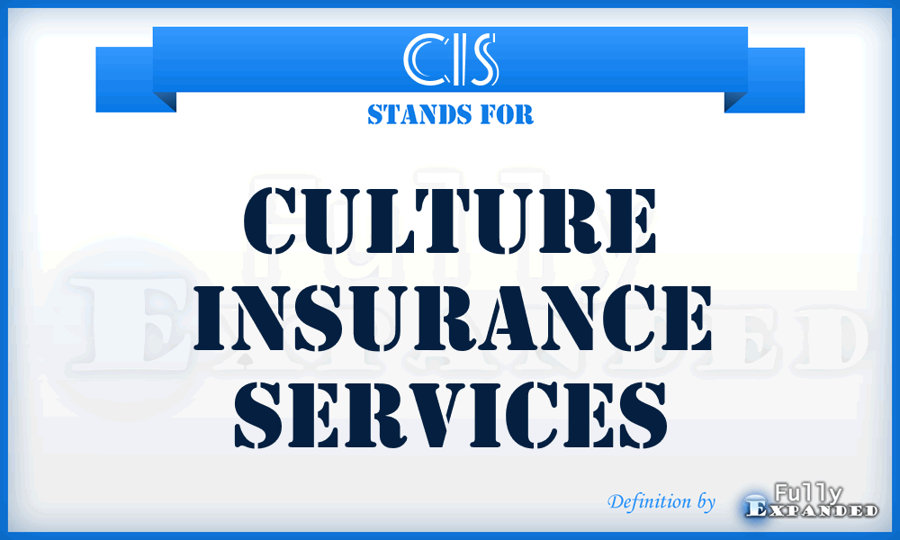 CIS - Culture Insurance Services