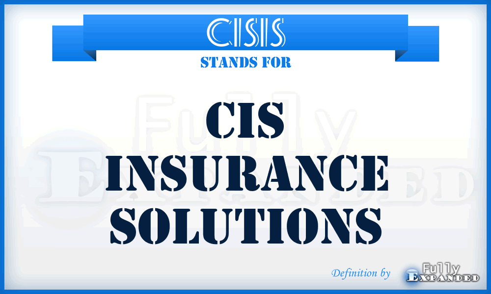 CISIS - CIS Insurance Solutions