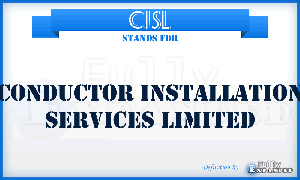 CISL - Conductor Installation Services Limited