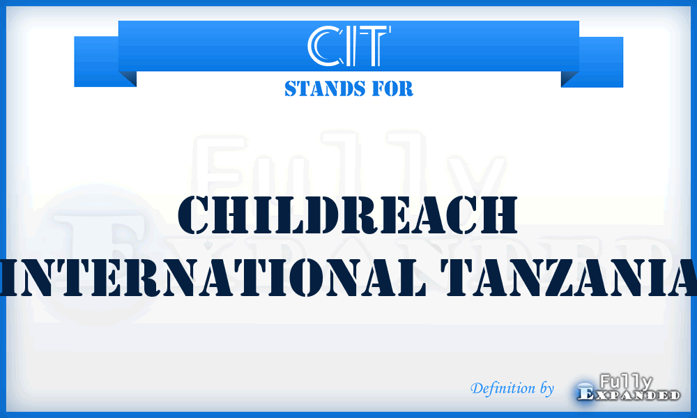 CIT - Childreach International Tanzania