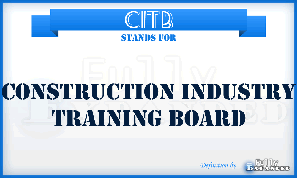 CITB - Construction Industry Training Board