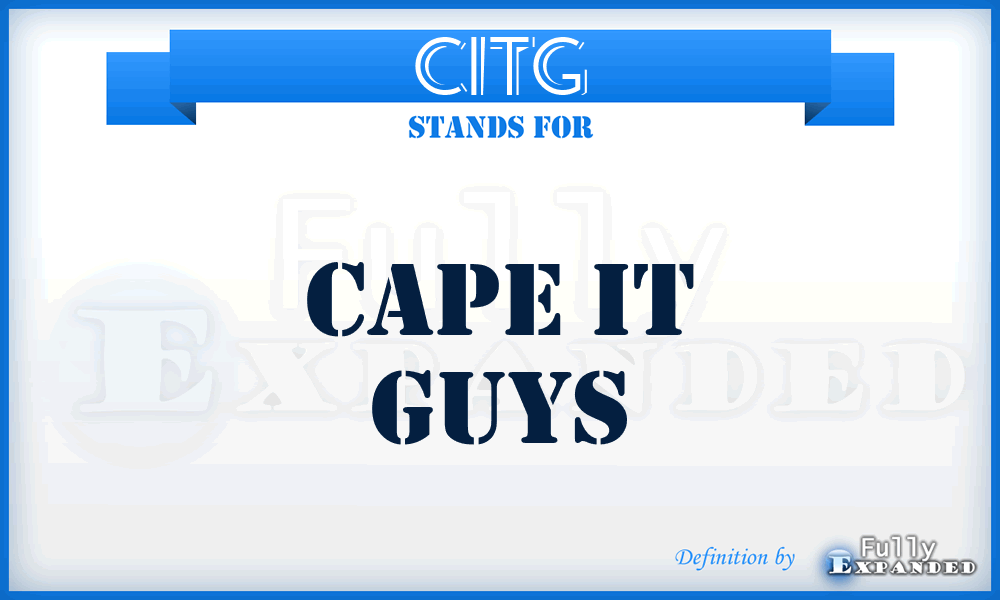 CITG - Cape IT Guys