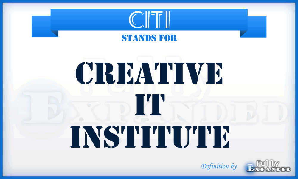 CITI - Creative IT Institute
