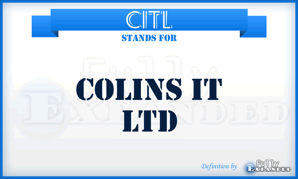 CITL - Colins IT Ltd