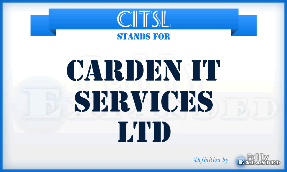 CITSL - Carden IT Services Ltd