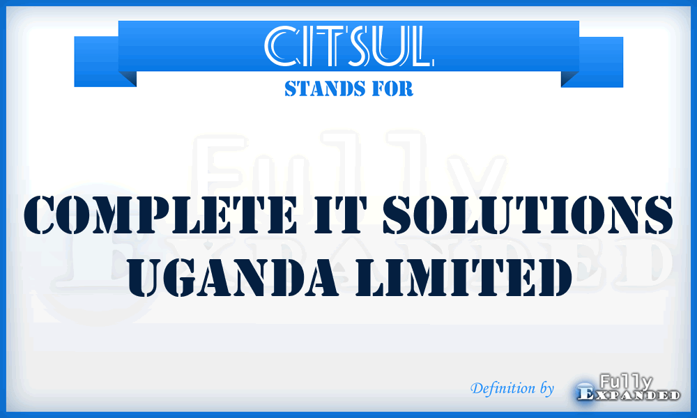CITSUL - Complete IT Solutions Uganda Limited