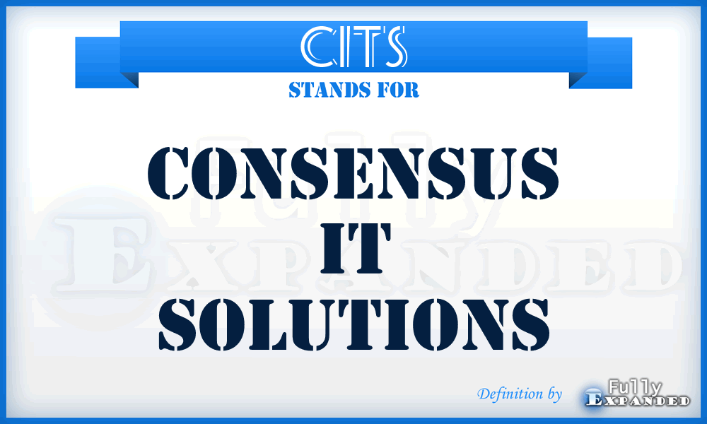 CITS - Consensus IT Solutions