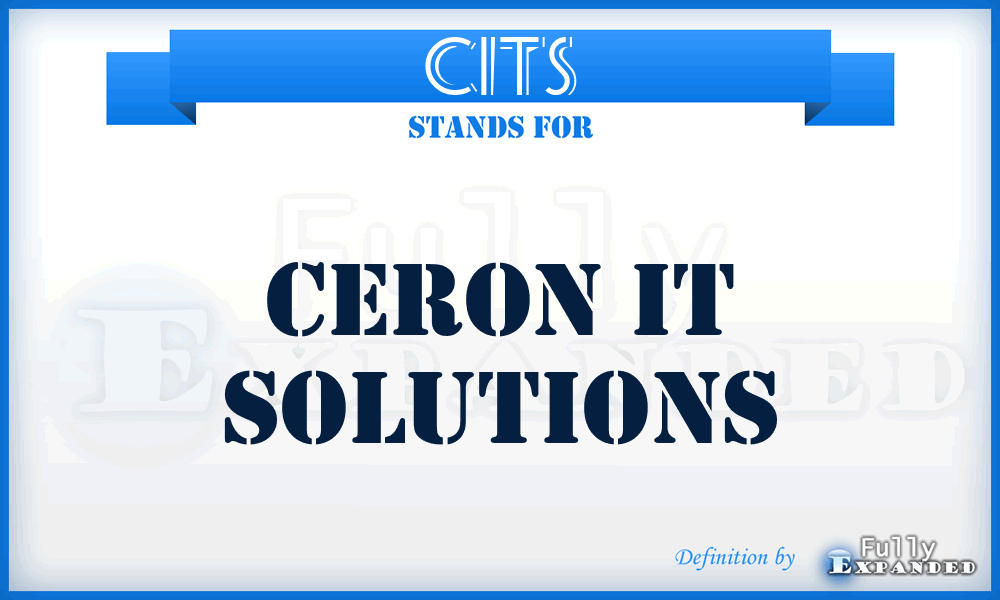 CITS - Ceron IT Solutions
