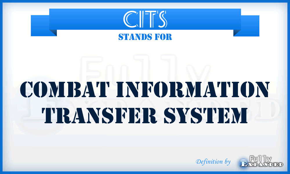 CITS - combat information transfer system