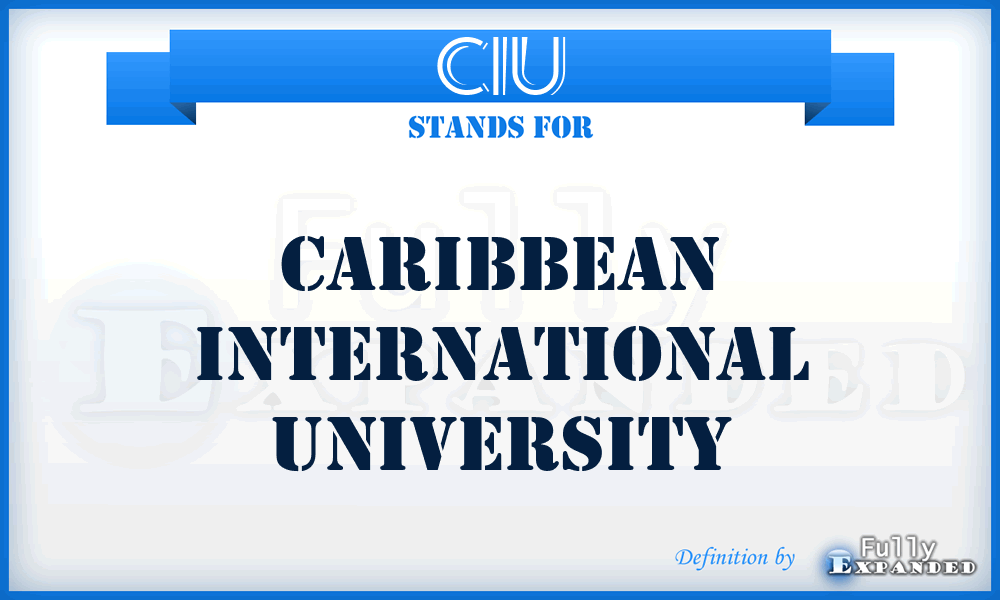 CIU - Caribbean International University