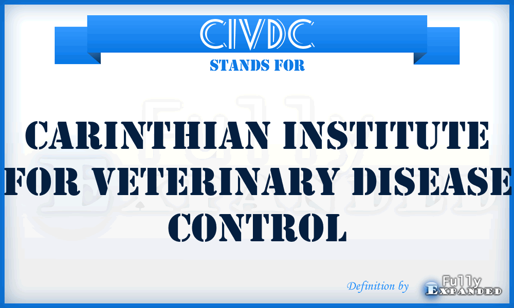 CIVDC - Carinthian Institute for Veterinary Disease Control