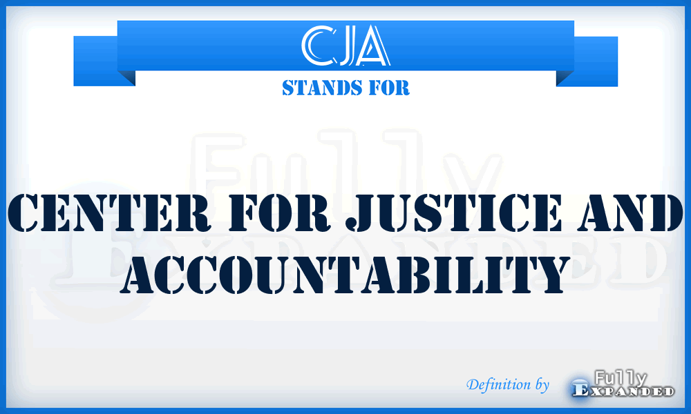 CJA - Center for Justice and Accountability