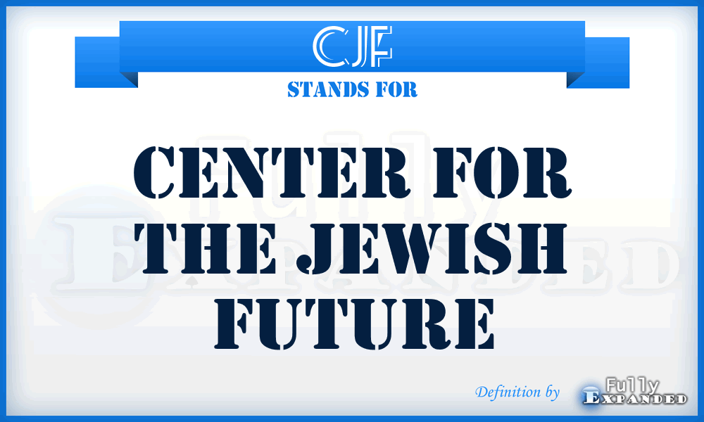 CJF - Center for the Jewish Future