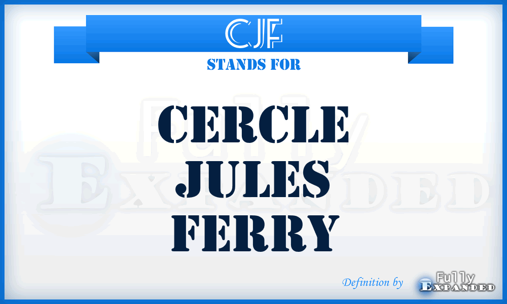 CJF - Cercle Jules Ferry