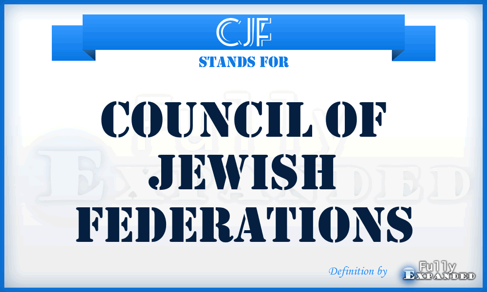 CJF - Council of Jewish Federations