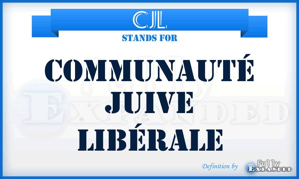 CJL - Communauté Juive Libérale