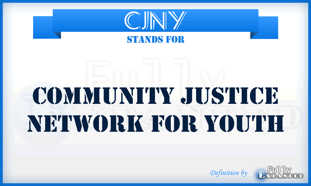 CJNY - Community Justice Network for Youth