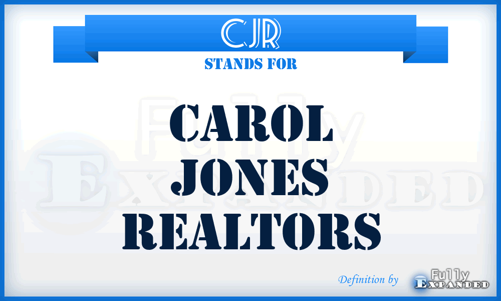 CJR - Carol Jones Realtors