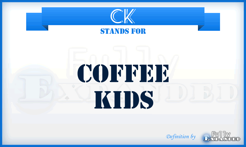 CK - Coffee Kids