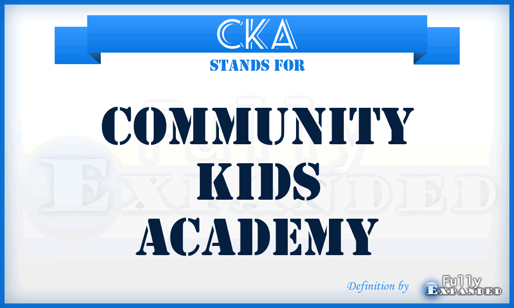 CKA - Community Kids Academy