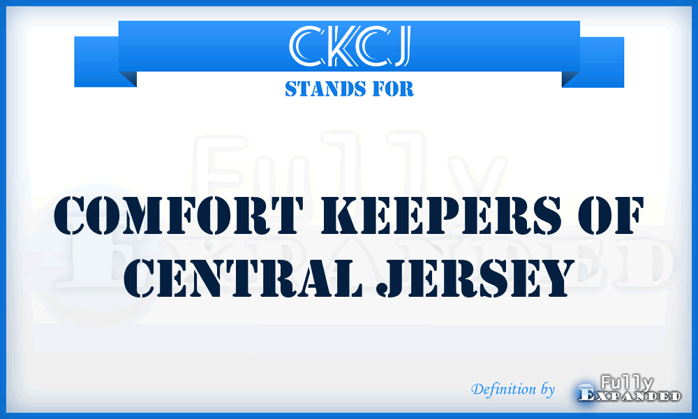 CKCJ - Comfort Keepers of Central Jersey