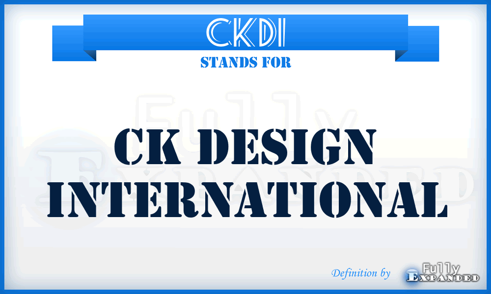 CKDI - CK Design International