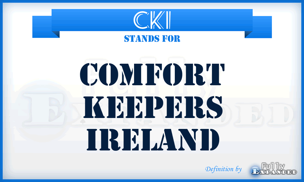 CKI - Comfort Keepers Ireland