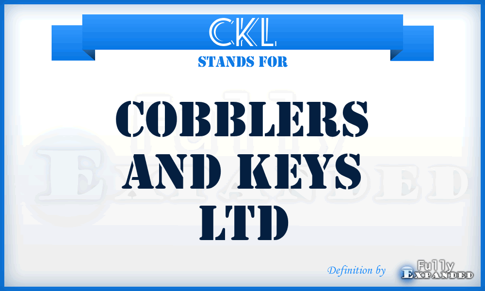 CKL - Cobblers and Keys Ltd