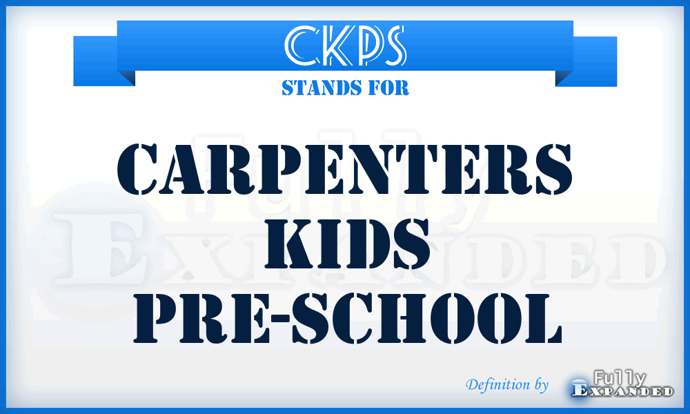 CKPS - Carpenters Kids Pre-School