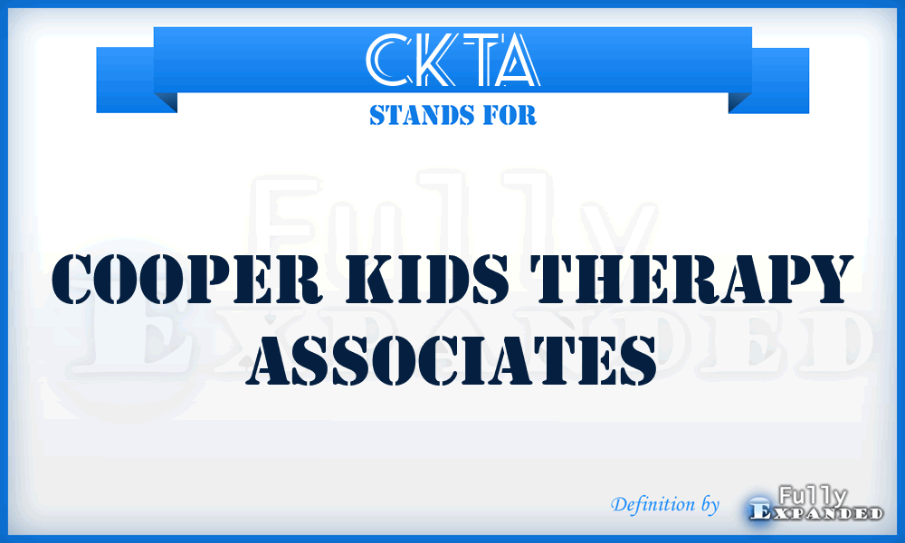 CKTA - Cooper Kids Therapy Associates