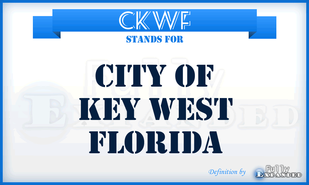 CKWF - City of Key West Florida