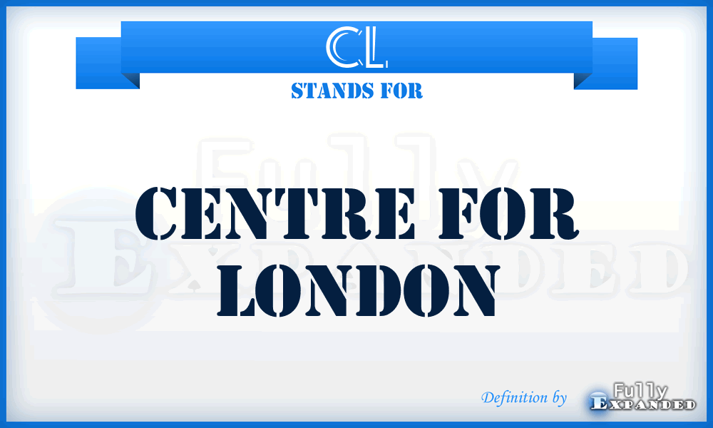 CL - Centre for London
