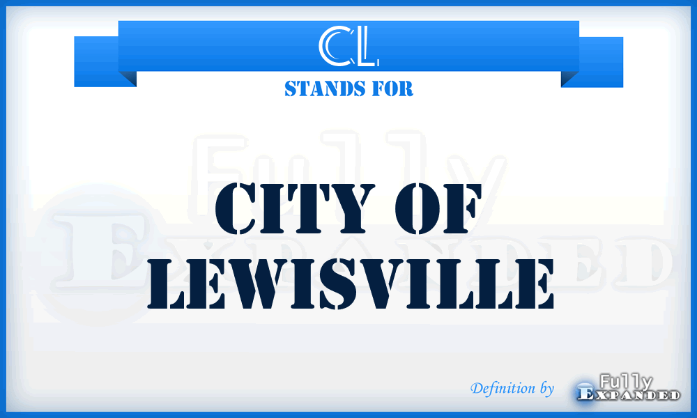 CL - City of Lewisville