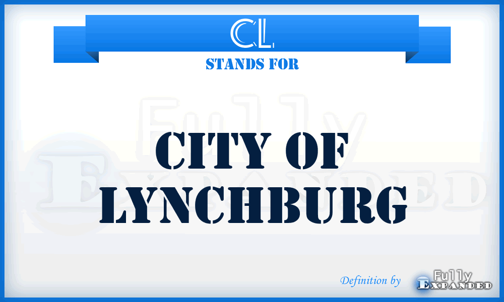 CL - City of Lynchburg
