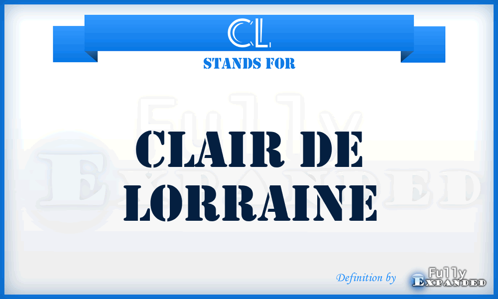 CL - Clair de Lorraine